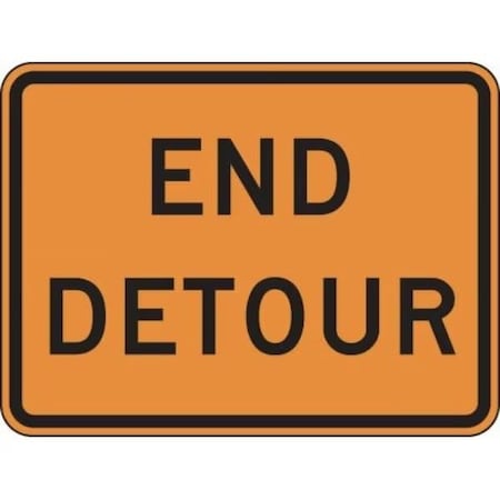 Accuform RIGID CONSTRUCT ION SIGN END DETOUR 18 in FRK238DP